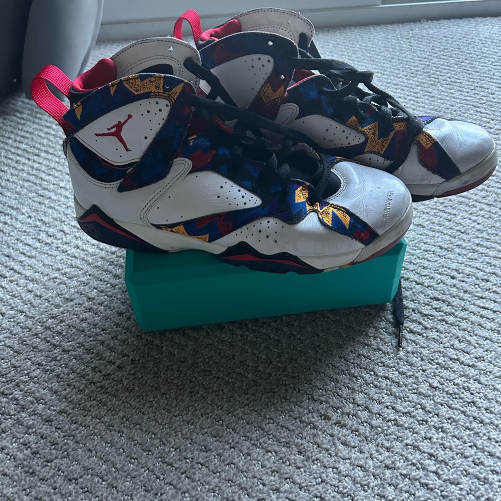 Jordan High-Top White and Red Sneakers